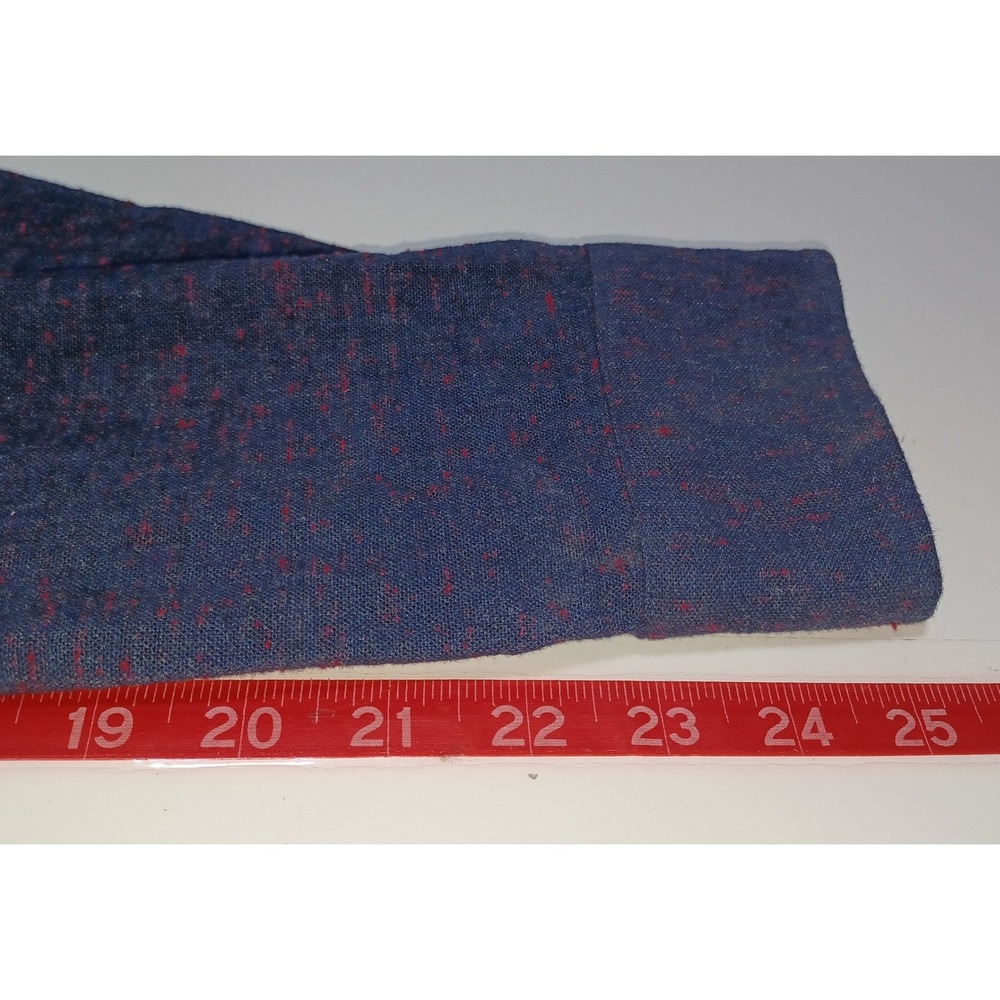 Taylor Stitch Huckberry L Button Down Navy Red Fleck Heritage Americana Layer - Picture 8 of 8